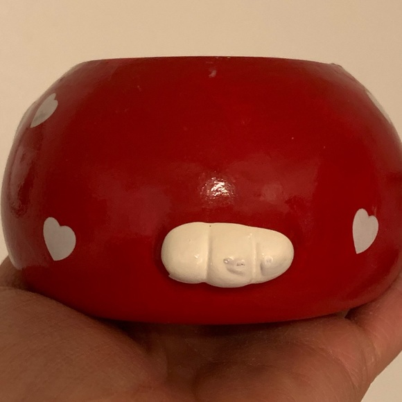 Valentine’s Day Ceramic Owl Plant Pot, Small Owl Pot, Red Owl, Owl Decor, Heart. - Picture 16 of 16